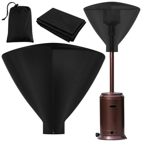 Patio Heater Top Cover, 420D Waterproof Oxford Outdoor Heater Head Cover, Black 34 Inch