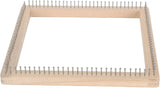 Square Wooden Knitting Loom Board, Beech Wood with Stainless Hooks for Blankets Scarves, 30 x 30cm In Australia - Darrahopens