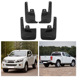 4Pcs Car Mud Flaps Splash Guards Fender Mudguards Fit Isuzu D-Max Two Doors 2010-2019 Front Rear Wheel Mud Guards with Mounting Screws In Australia - Darrahopens