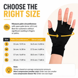 Compression Copper Arthritis Gloves Hand Wrist Brace Finger Pain Relief Support(Gray/Blue)
