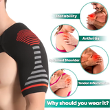 Compression Shoulder Support Breathable Fabric Rotator Cuff Men Women(Red) In Australia - Darrahopens