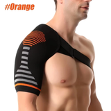 Compression Shoulder Support Breathable Fabric Rotator Cuff Men Women(Red)