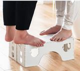 Foldable Toilet Stool, Non‑Slip Bathroom Potty Step Stool for Adults & Kids, Portable Squat Stool for Better Posture(Light blue) In Australia - Darrahopens