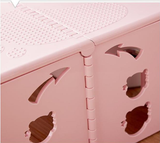 Foldable Toilet Stool, Non‑Slip Bathroom Potty Step Stool for Adults & Kids, Portable Squat Stool for Better Posture(Pink) In Australia - Darrahopens