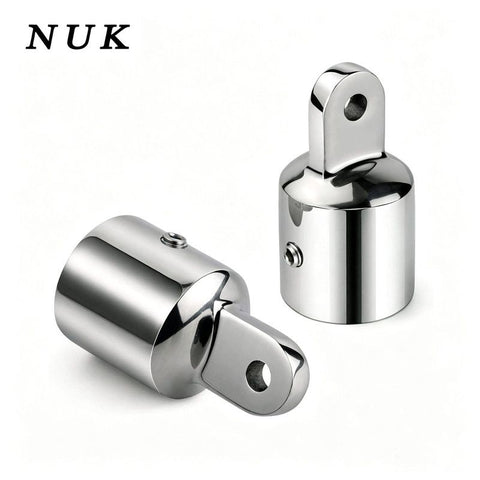 316 Stainless Steel Top Eye End Cap, Marine Top Slide Cap, Boat Canopy Fitting Hardware for  Tube, Yacht Awning Connector(Single top 32mm)