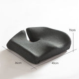 Pressure Relief Seat Cushion for Long Sitting Hours on Office/Home Chair, Car, Wheelchair - Extra-Dense Memory Foam for Hip Dark gray In Australia - Darrahopens