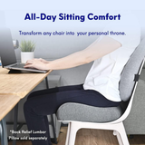 Pressure Relief Seat Cushion for Long Sitting Hours on Office/Home Chair, Car, Wheelchair - Extra-Dense Memory Foam for Hip Dark gray In Australia - Darrahopens