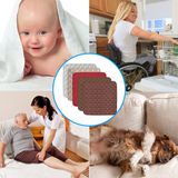 Waterproof Reusable Incontinence Pad, 51×56cm Washable Non-Slip Absorbent Mat, Multi-purpose Bed Pad for Baby, Pet, Women Period, Elderly Care, Sofa Chair Cushion, Anti-snag & Easy Clean Beige In Australia - Darrahopens
