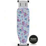 Ironing Board Cover with Heat Resistant Cotton Pad, Non-Fade Thick Replacement Fabric Cover, Elastic Drawstring, Fit 110×33 cm Ironing Board, Breathable Heat-Proof Iron Table Cloth rabbits In Australia - Darrahopens