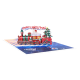 Christmas Train 3D Pop Up Greeting Card, Holiday Xmas Gift Card with Envelope & Note Card, Christmas Party Invitation & Festive（train） In Australia - Darrahopens