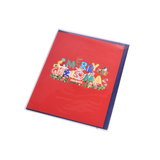 Christmas Train 3D Pop Up Greeting Card, Holiday Xmas Gift Card with Envelope & Note Card, Christmas Party Invitation & Festive（Font） In Australia - Darrahopens