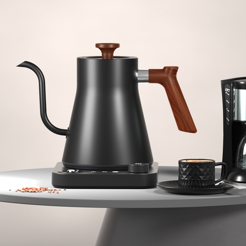 Gooseneck Electric Kettle - 0.9L - With Temperature Control - Stainless Steel 304 - Ultra-Silent - Black In Australia - Darrahopens