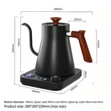 Gooseneck Electric Kettle - 0.9L - With Temperature Control - Stainless Steel 304 - Ultra-Silent - Black In Australia - Darrahopens