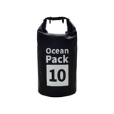 Ocean Pack Waterproof Dry Bag, 10L Double Shoulder Strap, 500D PVC Waterproof Sack for Kayaking, Swimming, Fishing, Camping, Outdoor Travel, Floating Dry Storage Bag(Black) In Australia - Darrahopens