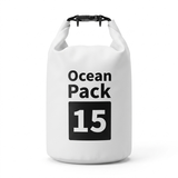 Ocean Pack Waterproof Dry Bag, 10L Double Shoulder Strap, 500D PVC Waterproof Sack for Kayaking, Swimming, Fishing, Camping, Outdoor Travel, Floating Dry Storage Bag(White) In Australia - Darrahopens