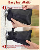Kitchen faucet outdoor faucet covers for protection against frost in winter - 2-pack, thickened insulated pipe covers for outdoors, indispensable reusable waterproof faucet covers for garden maintenance, 15×20 cm, black