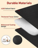 Kitchen faucet outdoor faucet covers for protection against frost in winter - 2-pack, thickened insulated pipe covers for outdoors, indispensable reusable waterproof faucet covers for garden maintenance, 15×20 cm, black