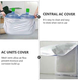 Air Conditioner Cover Outdoor Unit - Air Conditioner Protective Cover - Air Conditioning Covers - Universal Air Conditioner Protective Cover - 86x35x60cm - Waterproof - With Ventilation Flap - Protective Cover for Air Conditioning Main Unit - Air Conditio