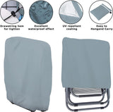 Waterproof Chair Cover - Garden Furniture Protective Cover - Garden Chair Cover - Garden Furniture Cover - Chair Cover for Garden Chairs - Cover for Folding Chairs - Weatherproof Chair Protective Cover - For Outdoor Use in the Garden, Balcony, or Terrace