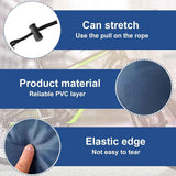 2 pieces - Bicycle Saddle Cover - Bicycle Saddle Cover - Waterproof Saddle Cover - Cover for Bicycle Saddle - Rain Cover - Saddle Cover - with drawstring - outdoor saddle cover - bicycle accessories - waterproof - universal - rain and dust protection - 24