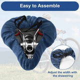 2 pieces - Bicycle Saddle Cover - Bicycle Saddle Cover - Waterproof Saddle Cover - Cover for Bicycle Saddle - Rain Cover - Saddle Cover - with drawstring - outdoor saddle cover - bicycle accessories - waterproof - universal - rain and dust protection - 24
