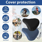 2 pieces - Bicycle Saddle Cover - Bicycle Saddle Cover - Waterproof Saddle Cover - Cover for Bicycle Saddle - Rain Cover - Saddle Cover - with drawstring - outdoor saddle cover - bicycle accessories - waterproof - universal - rain and dust protection - 24