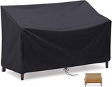 163*66*89 cm - Garden bench covers - Garden chair covers - Dust cover - waterproof - Garden accessories - 2-seater - cover for garden bench - windproof - anti-UV - tear resistance - 210D Oxford fabric - Loveseat cover - for 2-seater bench - black