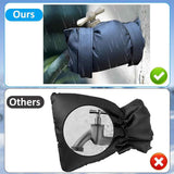 2 Pieces Frost Protection Cover - Tap Freeze Cover - Frost-Free Outdoor Tap Protection Cover - Outdoor Tap Covers - Frost Protection - Outdoor Tap Cover - Frost Protection Facade Tap - Frost Cover - Anti-frost - Waterproof Reusable - Black