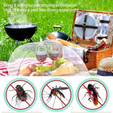 Fly Cover - 4 Pieces - Food Protection Covers - Fly Cover - Foldable - Pop-up Umbrella Net Tent - Cover - Mesh - Mesh Material - Fly Protection - For Food, Fruit, Barbecue - Insect Protection - Perfect Protection - 33*33 cm (12")