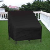 Sofa Protective Cover - Waterproof Chair Cover - Outdoor Patio Furniture Covers - Garden Chair Cover - Waterproof Swing & Lounge Chairs - Protective Cover - Snow Protection Cover - Waterproof - 210D Oxford Cloth - Black - 37.8"W x 30.7"D x 28.74"H