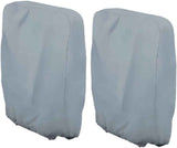 Waterproof Chair Cover - 2 Pieces - Garden Chair Cover - Protective Cover for Garden Furniture - Cover for Folding Chairs - Garden Furniture Cover - Garden Chair Cover - 71x20/34x110cm - For Outdoor Use in the Garden, Balcony or Terrace - Gray - 210D Oxfo