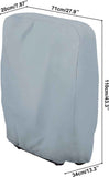 Waterproof Chair Cover - 2 Pieces - Garden Chair Cover - Protective Cover for Garden Furniture - Cover for Folding Chairs - Garden Furniture Cover - Garden Chair Cover - 71x20/34x110cm - For Outdoor Use in the Garden, Balcony or Terrace - Gray - 210D Oxfo