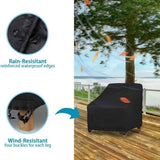 Waterproof Chair Cover - Set of 2 - Garden Chair Cover - Protective Cover for Garden Furniture - Garden Furniture Cover - Garden Chair Cover - 96 x 79 x 74 cm - For Outdoor Use in the Garden, Balcony or Terrace - Black - 210D Oxford Cloth - Waterproof - D