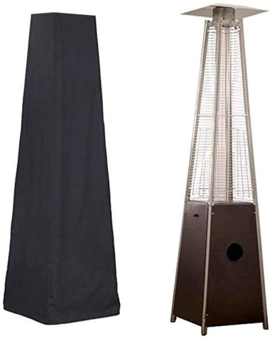 Patio Heater Cover - Heavy-Duty Waterproof Porch Cover - Patio Heater Cover - Pyramid Style Heated Umbrella Cover - Dust Cover for Outdoor Use - Heater Cover - for Pyramid Torch Patio Heaters - 221x53x61cm - Black