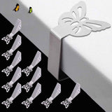 Tablecloth Clips for Outdoor Thick Tables 10 Pack, Butterfly Picnic Table Cloth Holder Clip Indoor, Heavy Duty Stainless Steel Cover Clamp for Party Wedding Home Restaurant Camping Accessories