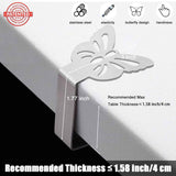 Tablecloth Clips for Outdoor Thick Tables 10 Pack, Butterfly Picnic Table Cloth Holder Clip Indoor, Heavy Duty Stainless Steel Cover Clamp for Party Wedding Home Restaurant Camping Accessories