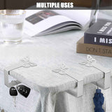 Tablecloth Clips for Outdoor Thick Tables 10 Pack, Butterfly Picnic Table Cloth Holder Clip Indoor, Heavy Duty Stainless Steel Cover Clamp for Party Wedding Home Restaurant Camping Accessories