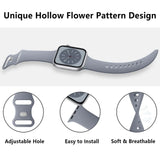 Darrahopens Fashion > Women's Fashion > Women's Accessories Soft Silicone Band for Apple Watch Series 8 7 6 5 4 3 SE and Ultra, Compatible with Apple, Smoky Purple, 38mm 40mm 41mm 42mm 44mm 45mm 49mm