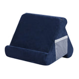 Tablet Pillow Holder Foldable Soft Navy Pillow Tablet Stand Compatible with All Tablets Portable Adjustable Viewing Stand