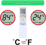 Replacement for DAIKIN AC Air Conditioner Remote Control, Compatible with ARC452A9 ARC452A10 ARC452A19 ARC452A20 ARC452A21 ARC452A23 ARC466A36