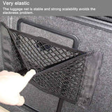 Car Trunk Storage Net (2-Pack) - Storage Bag 50*25cm - With Velcro - Car Seat Storage Net - Universal Net Bag for SUVs, Sedans and Trucks - Suitable for storing mobile phone accessories, water bottles