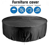 Dust Cover - Round Patio Table, Waterproof Cover - Anti-Fading Furniture Cover - (227 * 100 cm)