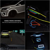 Reflective Stickers Bicycle - 5-pack - Reflective Tape - Reflector Sticker - Self-adhesive safety tape - Waterproof - Warning tape - 8 meters x 10 mm