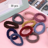 Darrahopens Fashion > Women's Fashion > Women's Accessories 10 Piece Hair Elastic Set – Soft Elastic Hairbands with Pattern – Suitable for Thick, Fine & Curly Hair – Hair Accessories for Girls