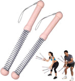 Darrahopens Sports & Fitness > Exercise, Gym & Fitness > Gym Equipment & Accessories 2-Pack Cordless Battle Ropes - Battle Rope - Fitness Rope - Soft Grip - For Home Gym & HIIT - Portable Arm and Core Trainer - Pink