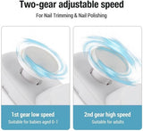 3-in-1 Electric Nail Clipper with LED Polishing Function – Safe Nail Cutting and Care for Seniors and Adults（Pink）