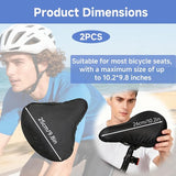 2-Piece Waterproof Bicycle Saddle Cover Set - Black - Rain Cover for Bicycle Saddle - Sun and Dust Resistant - With Drawstring - Unisex - Suitable for MTB, Road Bike & E-Bike