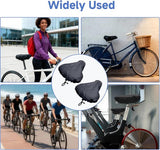2-Piece Waterproof Bicycle Saddle Cover Set - Black - Rain Cover for Bicycle Saddle - Sun and Dust Resistant - With Drawstring - Unisex - Suitable for MTB, Road Bike & E-Bike