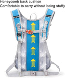 Backpack with 2L Water Bag - Running Vest - Adjustable Lightweight Cycling Backpack - Suitable for Hiking and Cycling（Black）