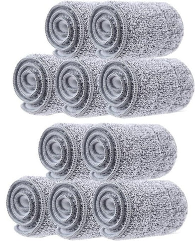 Darrahopens Home & Garden > Laundry & Cleaning > Laundry Cleaning Supplies Mop Pads - Universal Replacement, Washable Wet and Dry Mop Pads - Fits Most 28-33cm Velcro Mops. Floor Cleaning System (10 Pack, 33*12.4cm)